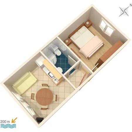 Apartments With A Parking Space Orebic, Peljesac - 4500 Apartment